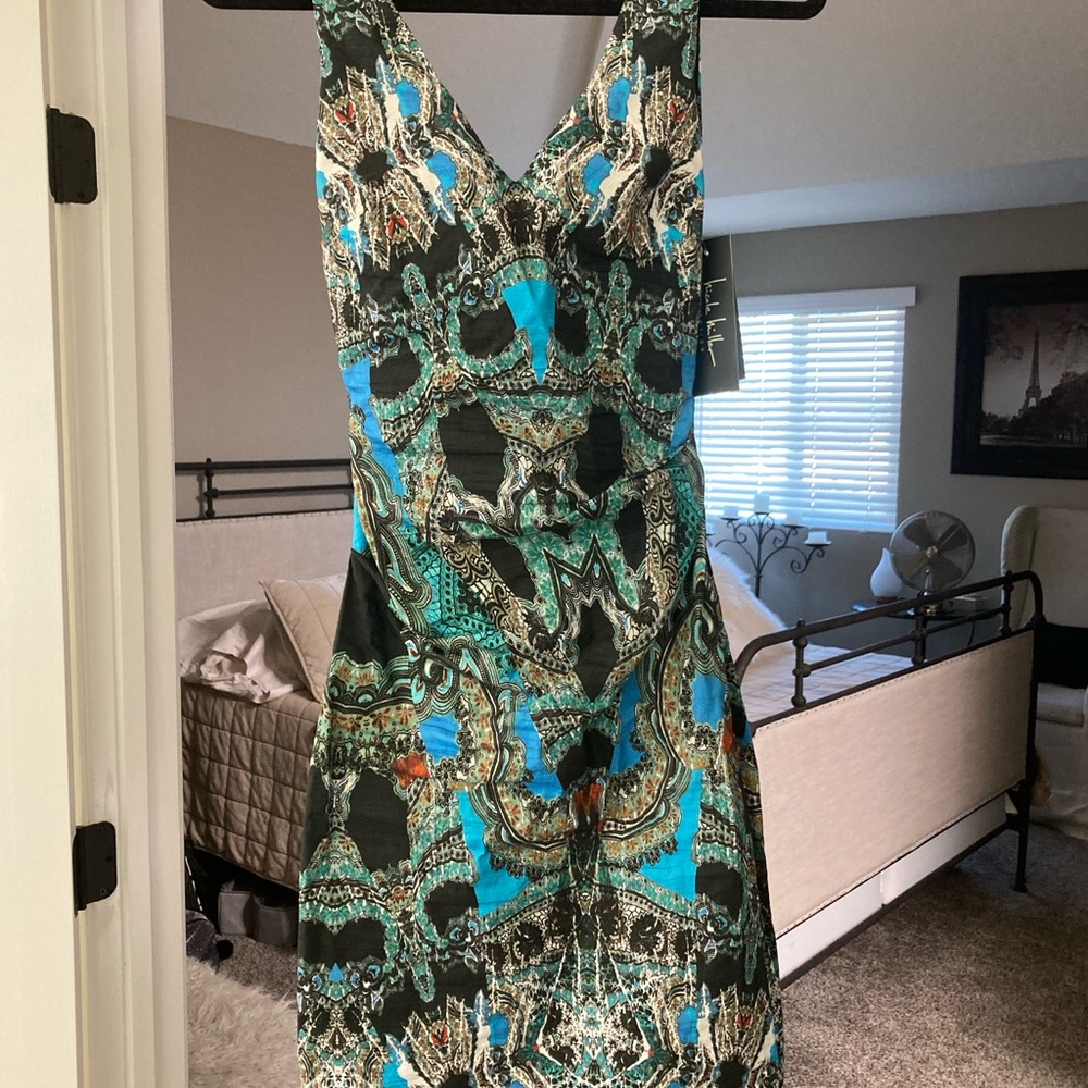Nicole Miller Ruched mini dress